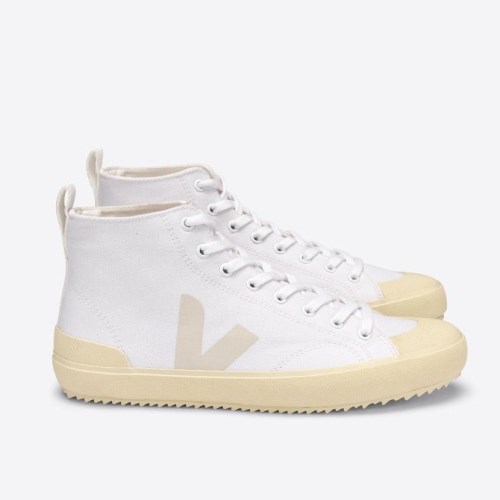 Veja Nova High Top Canvas Mens Trainers White UK 76657